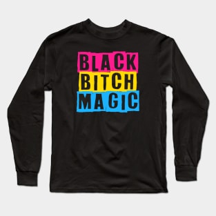 Black Pansexual Magic Long Sleeve T-Shirt